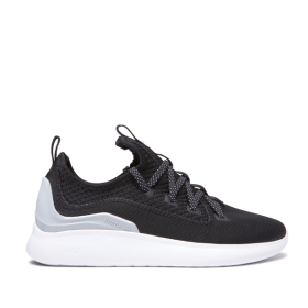 Supra FACTOR Lave Sneakers Dame Svart/Grå/Hvite | NO-25975